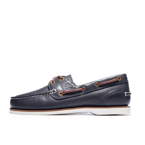 TIMBERLAND WOMEN'S CLASSIC 2-EYE LEATHER BOAT SHOES - Picture 6 of 8